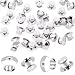 DECYOOL 100PCS Metal Locking Pin Backs, Pin Keepers Clasp Pin Backs Locking Buckles for Brooch DIY Crafts Badges Enamel Lapel Needles Pin Lock