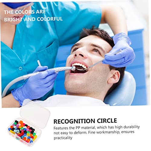 1280 Peças Círculo De Código De Cores Dental Metro Anel Dental Anéis De Código De Instrumento De Sil