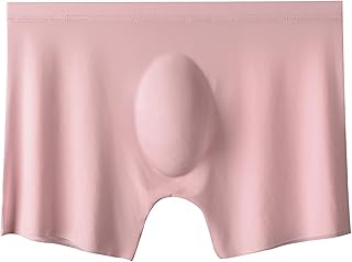 Color sólido de la ropa interior sin costura de la seda del hielo para hombre de las bragas de