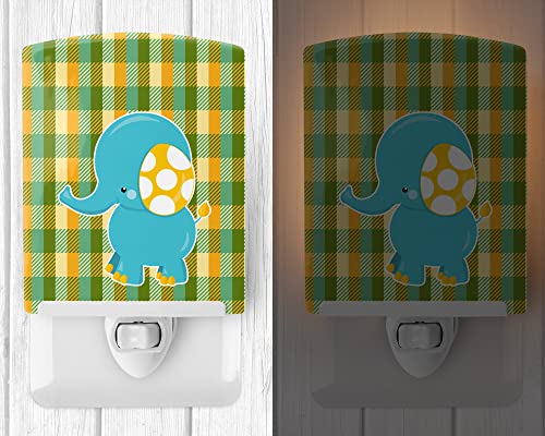 Lámpara de noche de cerámica elefante niñez 6x4x3 in miniatura 2