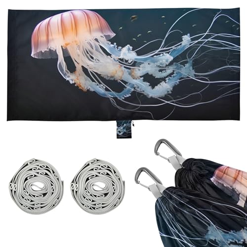 Takiito Jellyfish Hammock 330 lb Capacity Travel Camping Hammock with Tree Straps, Portable Lightweight for Outdoor Beach Backpacking Backyard Patio