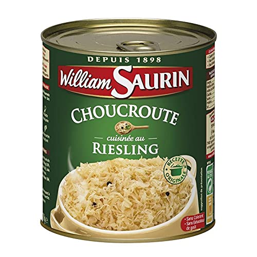William Saurin - Chucrut Au Riesling 810G - Lot De 4 - Precio Por Lote - Entrega Rápida