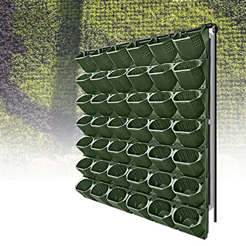 Paquete de 42 maceteros de Hierbas para Colgar en la Pared, macetero Vertical para Colgar en la Pared del jardín, macetero montado en la Pared con autorriego para el jardín y el hogar