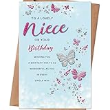 HEJOYN Niece Birthday Card, Birthday Cards & Gifts for Niece from Uncle Aunt