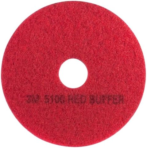 3M Buffer Floor Pad 5100, Red, 16"