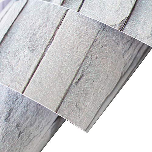 Steintapete Vinyltapete Peel & Stick Tapete Selbstklebend Tapete Weiß Rock Marmor Stapel Rock Tapete für Wand Dekor Film Rolle Cover