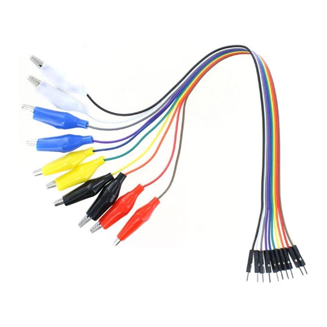 TECHKINS 10pins Male Jumper Wire To Alligator Clip (20cm Length) (B0BTPK41JG) Amazon Price History, Amazon Price Tracker