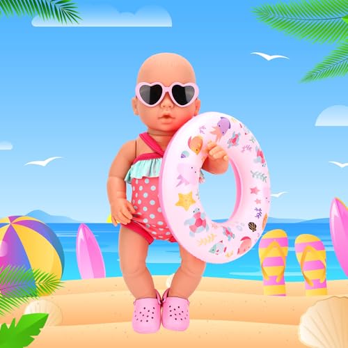 image for HONLAELLA Sweet Baby Doll Clothes for 14-17 Inch Baby Dolls 5 Pieces C