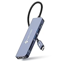 NOVOO Hub USB C Multiporta, 6 in 1 Adattatore USB C a HDMI con 100W PD Carica