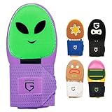 Got Game Manopla deslizante de béisbol – Tallas universales para jóvenes y adultos – Accesorio de goteo goteo para hombre de jengibre, helado, alienígena, ninja, lápiz, vaquero (Alien, jóvenes)