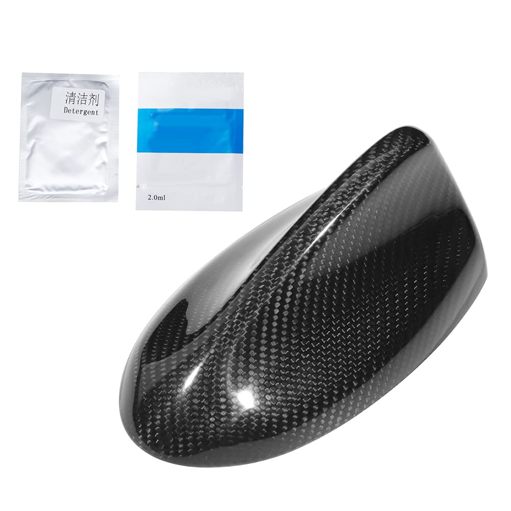 Cubierta de Aleta de tiburón para Antena de Radio de Coche, Compatible con, Estilo de Fibra de Carbono, Tapa aérea Protectora, fácil de Instalar, sin Taladro