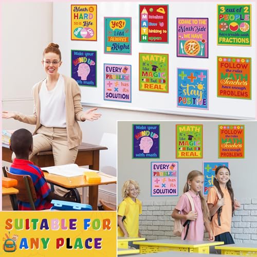 Affiches éducatives de mathématiques avec graphiques clairs pour enseignant - 4