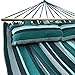 yourGEAR Kauai - XXL Hängematte 240x160 cm mit Kissen | Hohe Belastbarkeit 300 kg | Smaragd oder Aqua | Baumwolle | Stabhängematte ideal für 2 Personen |TÜV geprüft | inkl. Befestigungsset