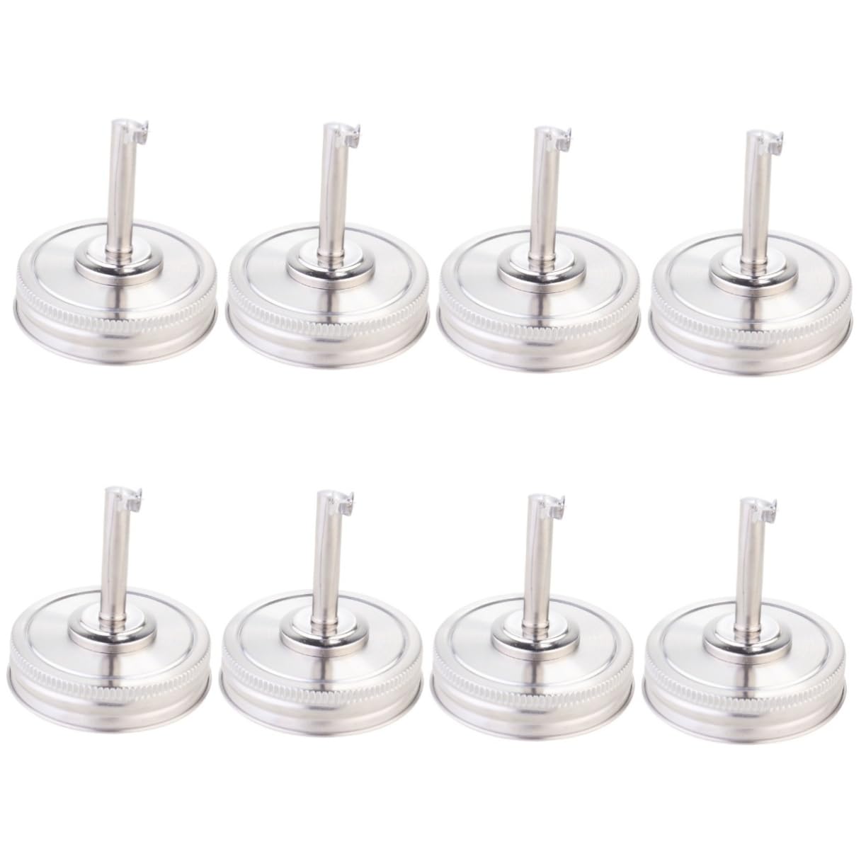 8piezas Inoxidable Vertedor para Tarros Antigoteo Lids para Aceiteras y Vinagreras Fáciles De Limpiar y Usar