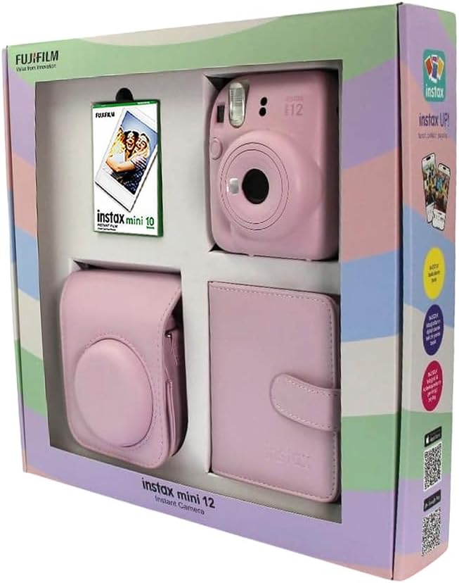 Fujifilm İnstax Mini 12 Fotoğraf Makinesi Bundle Box (PEMBE) - Görsel 3