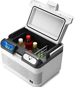 Mini Geladeira Portátil 12 Litros Frigobar para Carro Camping 12 Volts Viagens Refrigerador e Aquecedor 2 em 1