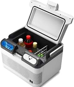 Mini Geladeira Portátil 12 Litros Frigobar para Carro Camping 12 Volts Viagens Refrigerador e Aquecedor 2 em 1