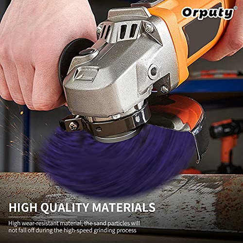 10 Pcs 4-1/2" X 7/8" Purple Stripping Wheel Strip Discs For Angle Grinders Clean & Remove Paint, Coating, Rust And Oxidation For Wood Metal Fiberglass Work #TOP3