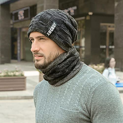 Bonnet pour homme anti froid avec doublure velours contre le gel