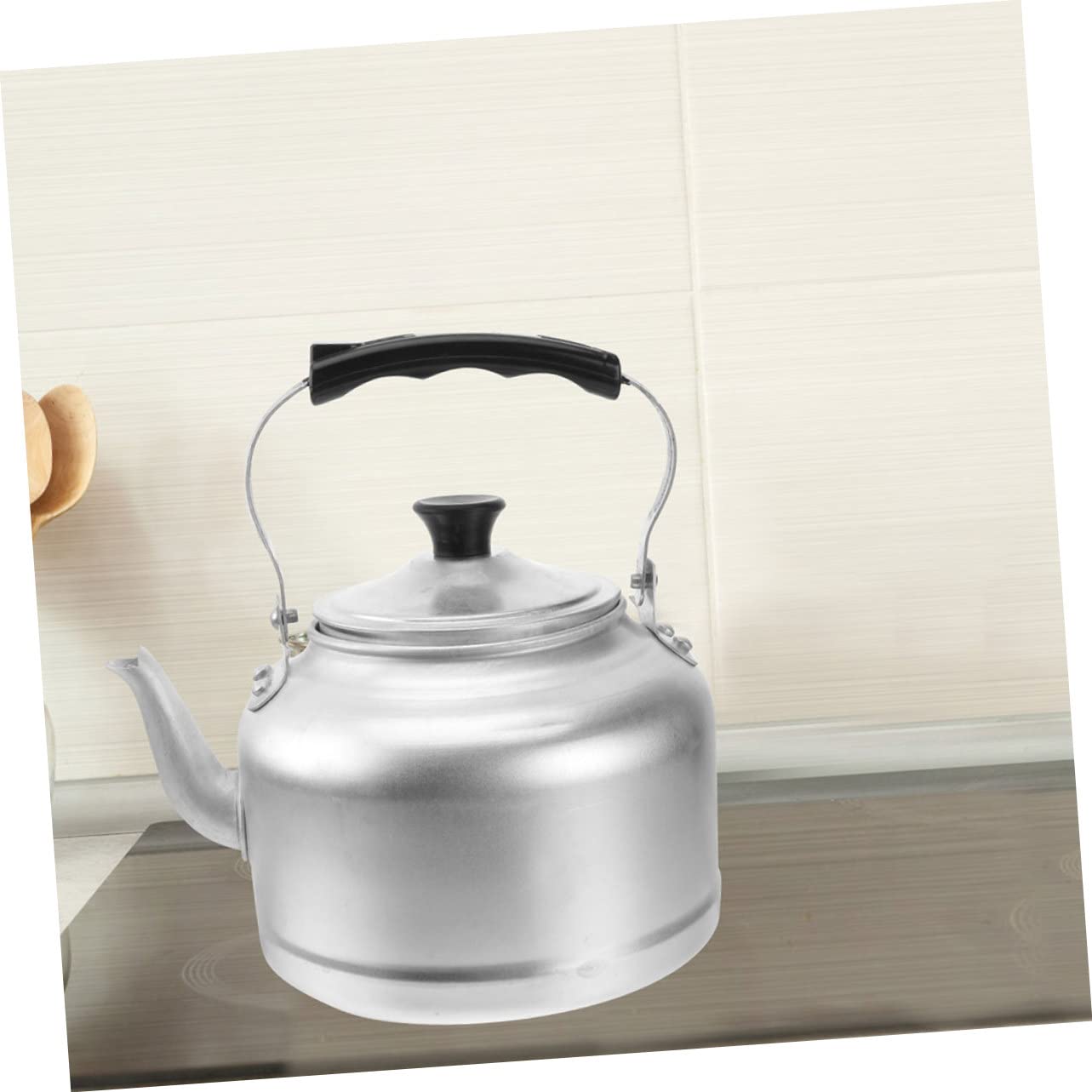 Hervidor de Agua de Aluminio 2l Plata, Tetera Clásica para Cocina