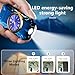 TIKIUKI Lighter Multifunction with Led Display Arc Lighters Strong Windproof USB Rechargeable Lighters Fashion Luxury Metal Lighter with Clock Dial Suitable for Gifts(Blue)