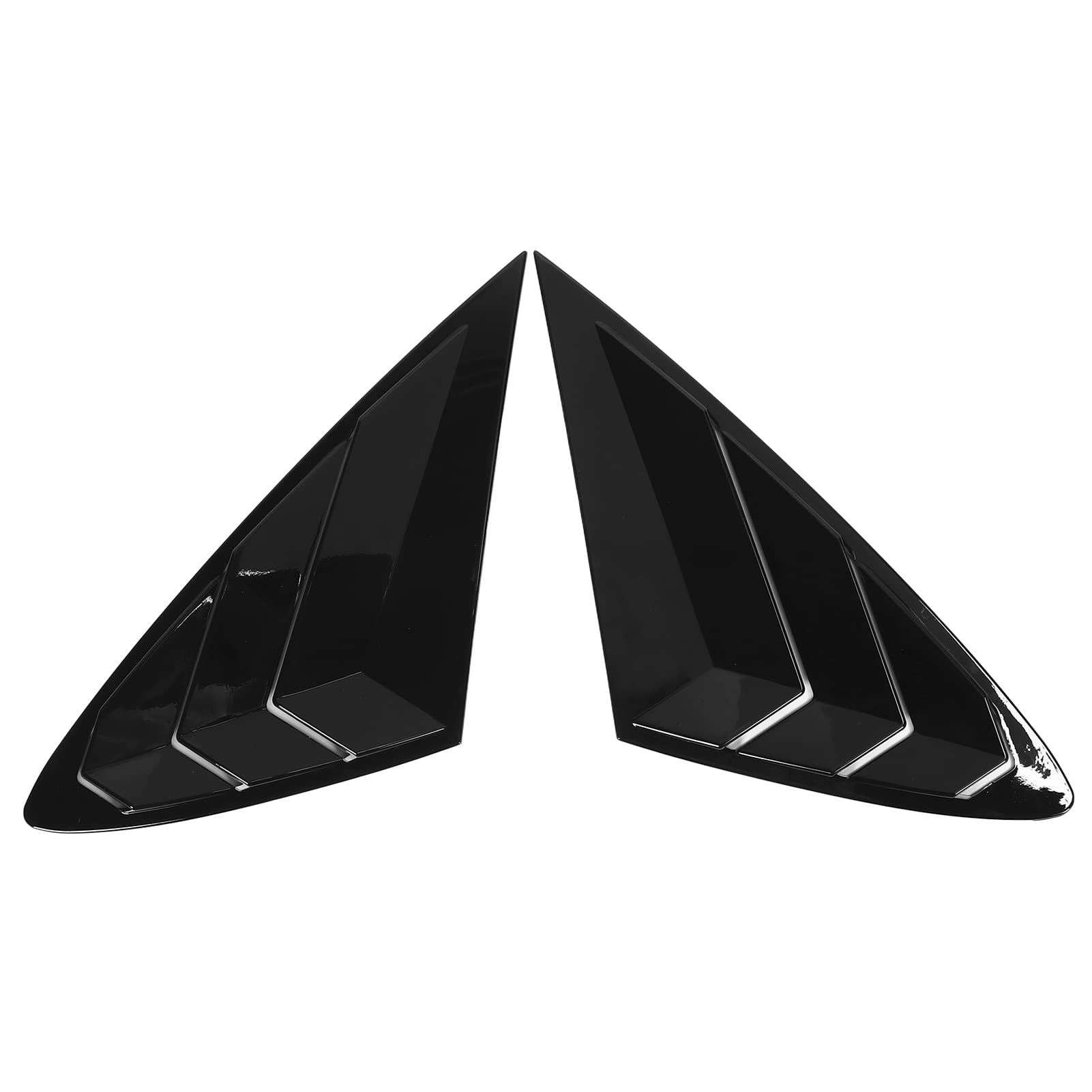 Rear Window Louvers : Compatible with Sonata 2020 2021, Gloss Black Side Window Louver Car Adaptations Replacement, 2Pcs