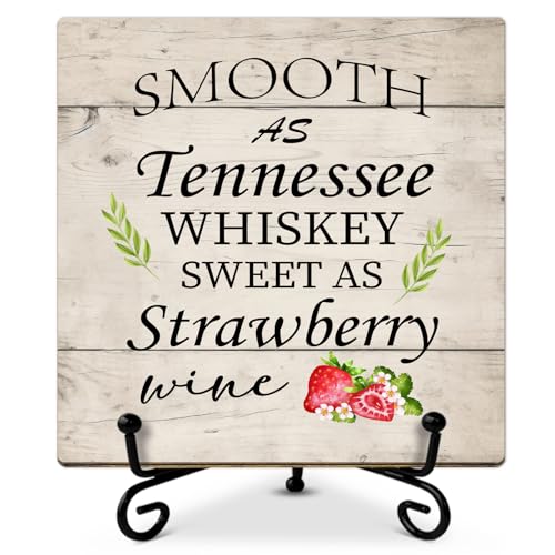 Wooden Desk Signs for Whiskey Lovers, Home Bar Decor