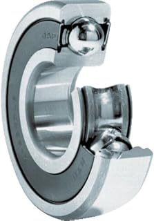 NTN Bearing 6205LLUC3 Single Row Deep Groove Radial Ball Bearing, Contact, C3 Clearance, Steel Cage, 25 mm Bore ID, 52 mm OD, 15 mm Width, Double Sealed
