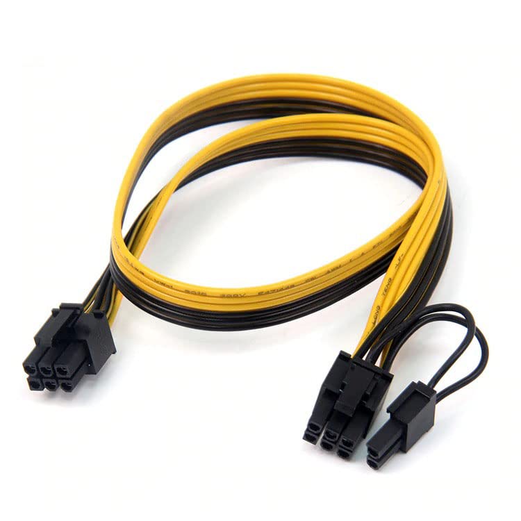 Câble 6+2pin 80cm RANY pour alimenter un GPU sans perte d'énergie avec cuivre 18AWG