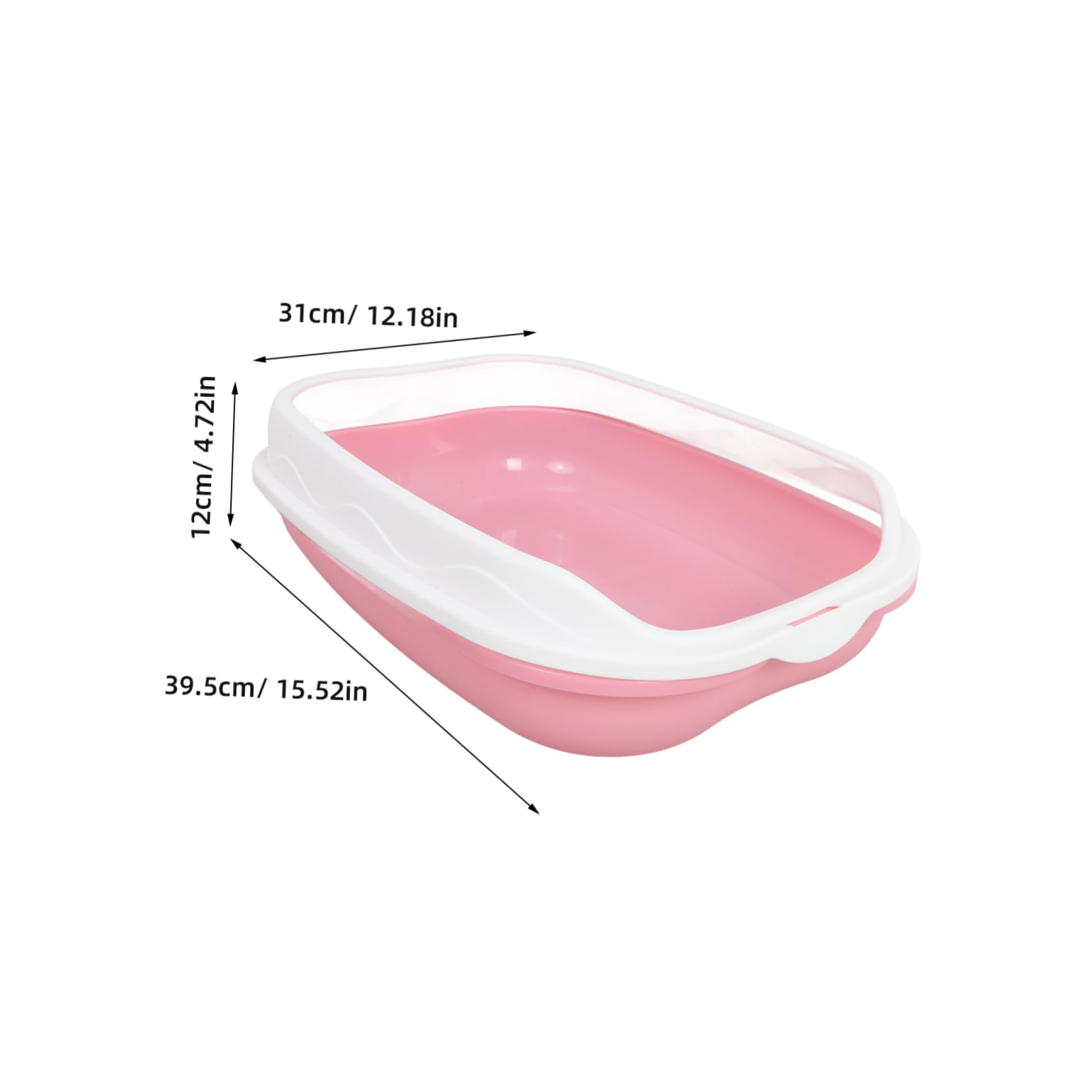 Toddmomy 1 Set Removable Semi Closed Cat Litter Box with Splash Pee Shields Durable Potty for Indoor Use for Kittens and Adult Cats for Comfortable Toileting