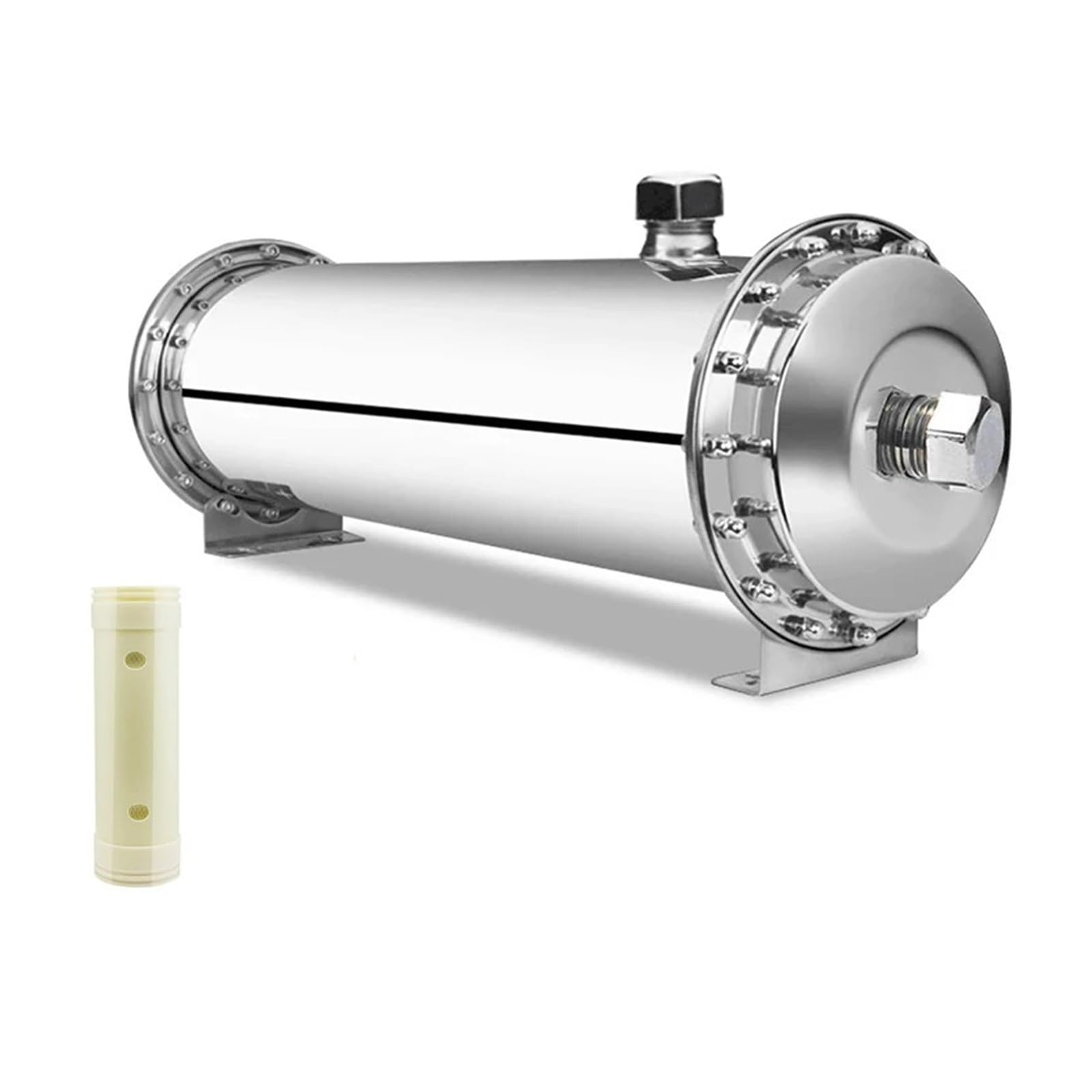 Filtro for acqua da 3000 l/h in acciaio inox PVDF, purificatore d'acqua a ultrafiltrazione, cartuccia lavabile, filtro da cucina for bevande dirette(1000L)