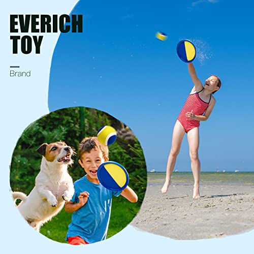 Image of EVERICH TOY Toss and Catch Ball Game Set, Upgraded Sticky Paddle Ball Set for Kids & Toddlers, Sturdy & Water-Resistant Outdoor Backyard Beach Pool Toy, Birthday Gift for Boys Girls Ages 3-12
