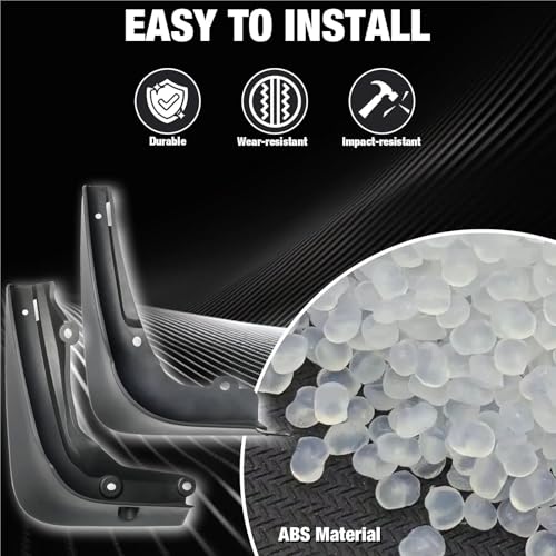 Garde-boue voiture pour Tesla Model S : kit de bavettes de protection de roue