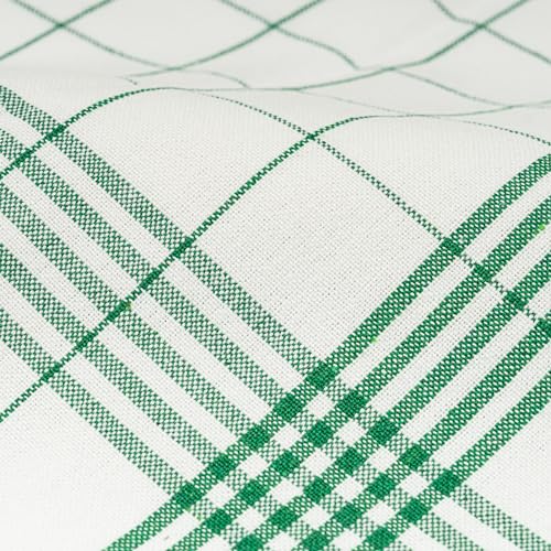 Image of Cotton Green Tea Towels - 6 Pack, 30 inchx20 inch, 100% Cotton Checkered Kitchen Towels for Dishes, Baking and Cleaning - Extremely Absorbent, Lint-free, with Hanging Loop for easy Display Dish Cloths (Green)