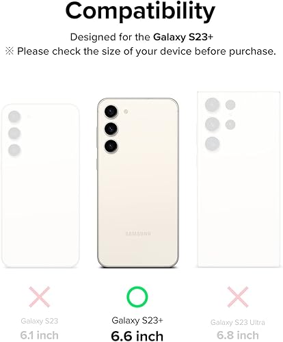 Miniatura 2 de Ringke Película protectora de seda [2 unidades] Compatible con Samsung Galaxy S23 Plus 5G, película protectora multicapa de calidad premium de