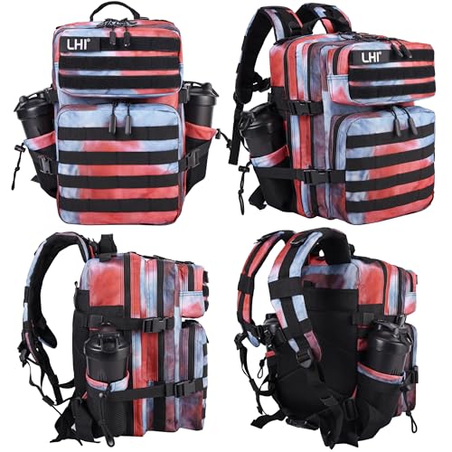 Image of LHI Tactical Military Backpack for Men and Women 25L /35L Army Assault Pack Bag Small Rucksack with Bottle Holder