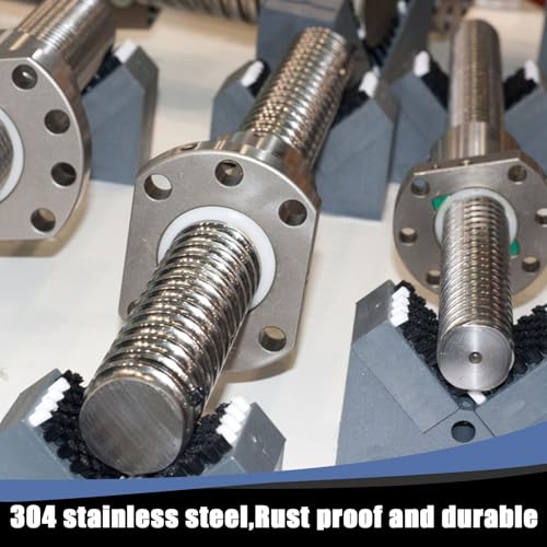 MIGUBIGU 6 Stück Gewindestange Edelstahl M10 x 100 mm, Vollgewindestange M10 mit 12 Sechskantmutter und Unterlegscheiben, DIN 975, Gewindestab für Montage von Möbeln und Industrielle Fertigung