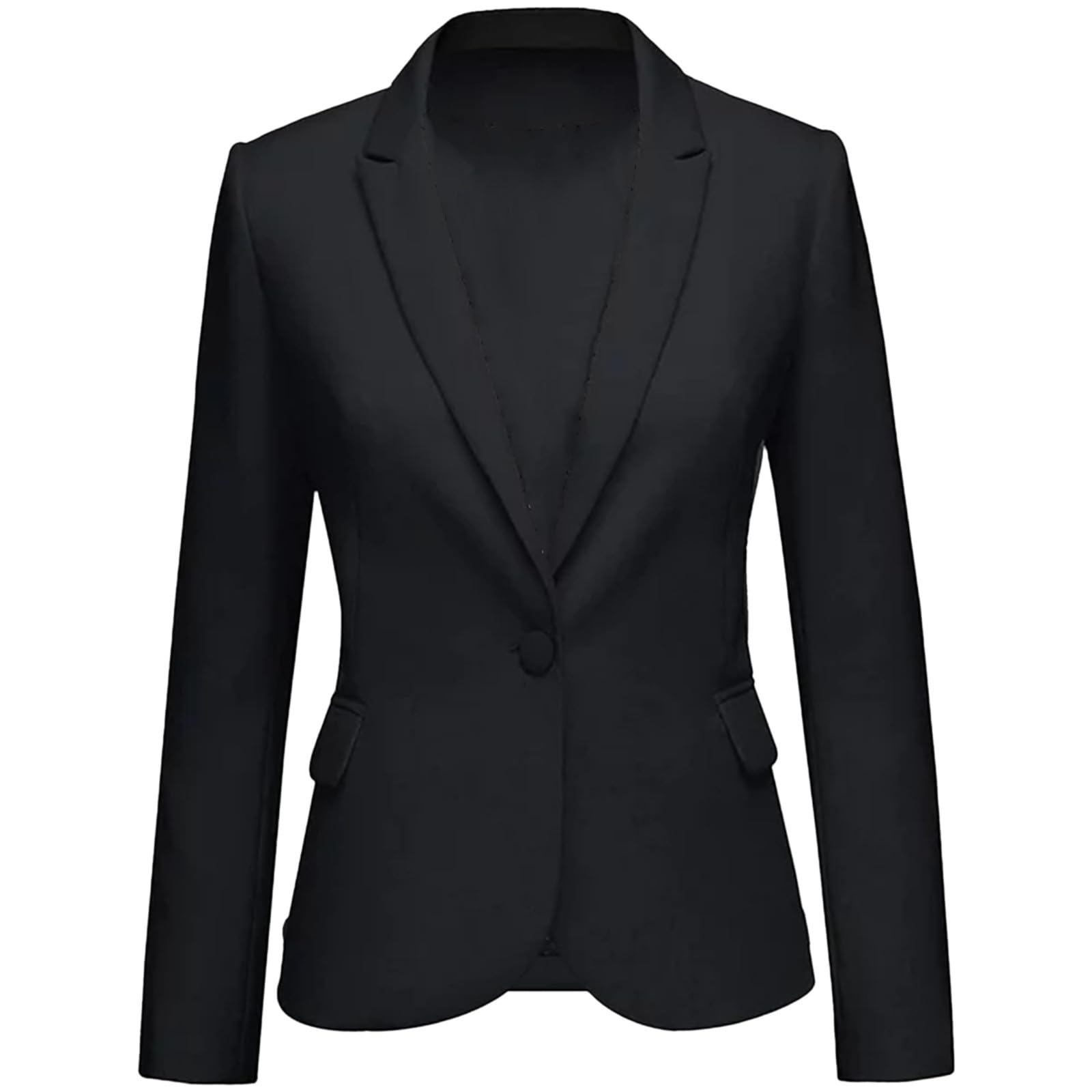 Blazer da donna chic ed elegante curvy, giacca a maniche lunghe