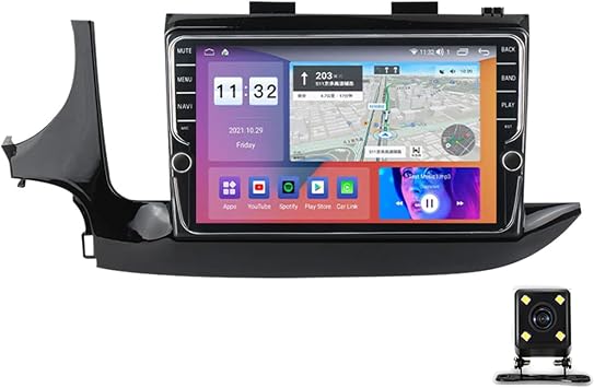 9 Inch Double Din Car Stereo with Backup Camera Supporting Carplay, Android Auto, DSP, USB, RDS/FM Car Radio, Touch Screen Car Stereo, for Opel Mokka X Vauxhall Encore 2016-2019