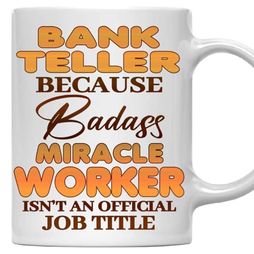 MONIZILUCKY Bank Teller Mug, Gift For Bank Teller