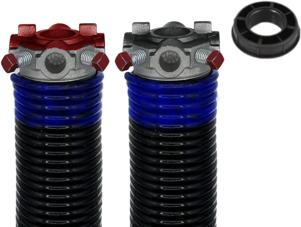 Alcan Garage Door Torsion Spring 262x2x35 Torsion Springs for Garage Door Repair | Left and Right Hand Wound Replacement for Garage Door with 1 Nylon Bush (Pair)