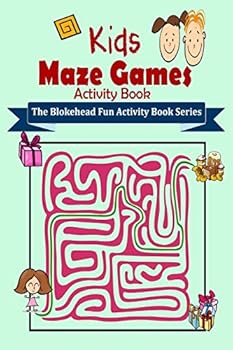 Paperback Kids Maze Games Activity Book [Large Print] Book