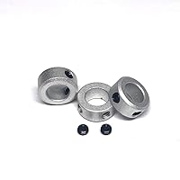 Vista 4 de Collar de eje de aleación de aluminio de bloqueo de collar de eje de bloqueo Tornillo para guía de eje de varilla lineal de 0.315 in, 10