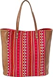room seven geschirr sale  Room Seven BV Indiana Stripe Wool F147803 Damen Henkeltaschen 43x36x12 cm (B x H x T), Pink (Pink)