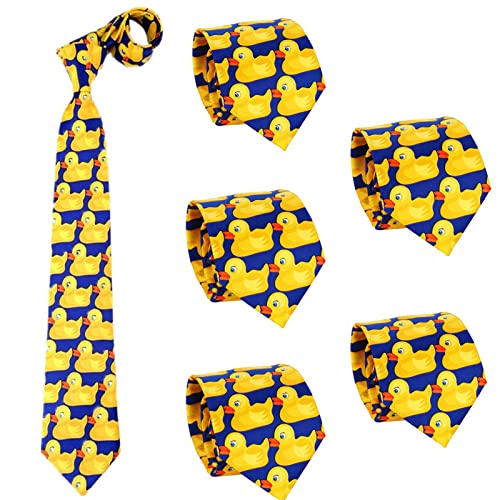 Cravate canard originale bleu et jaune idéale pour vos soirées costumées