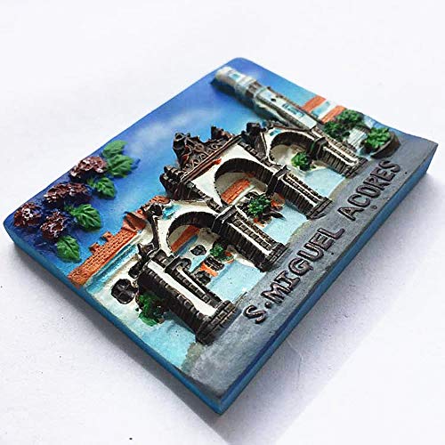 Imán decorativo 3D Azores Portugal 6.2x4.7 cm miniatura 2