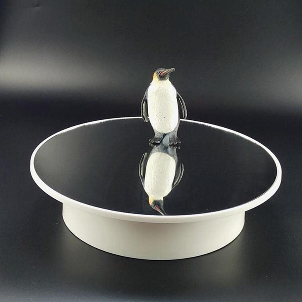 Présentoir Rotatif Support Exposition Plateau Tournant Porte-Bracelet Mouvement Silencieux Adapté à, Base Blanche Velours Noir