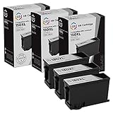 LD Compatible Ink Cartridge Replacement for Lexmark 150XL 14N1614 High Yield (Black, 3-Pack)