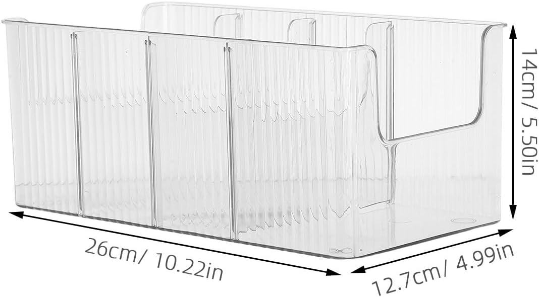 2 Pack Plastic CD Dvd Storage Box with Divider