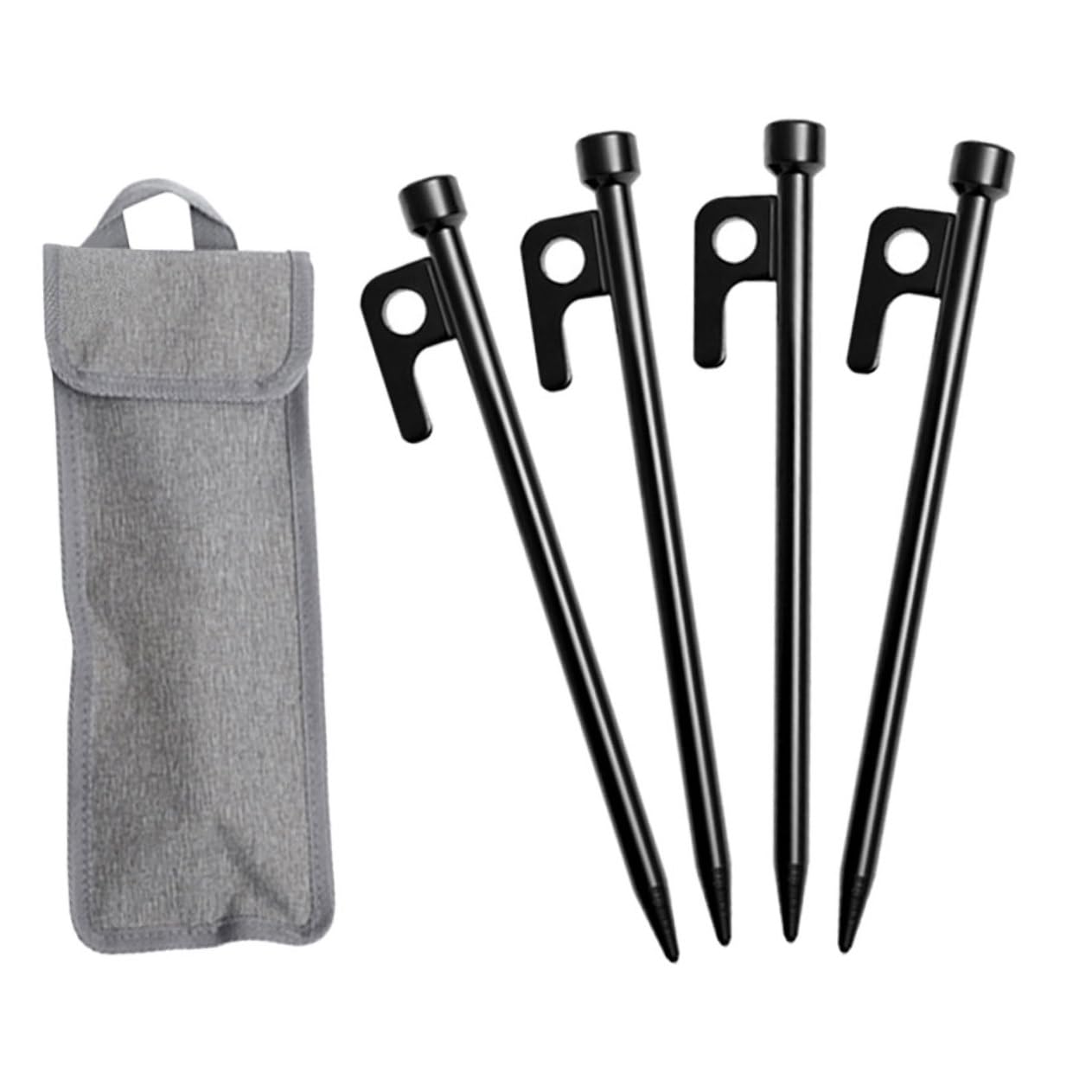 Piquetas de camping de metal para evitar que el viento levante tu tienda y lona de protección